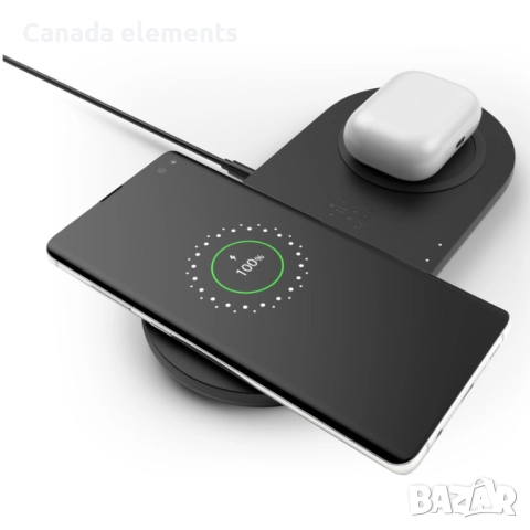 Безжично зарядно Belkin Dual Charger - Fast Charging - Apple/Samsung