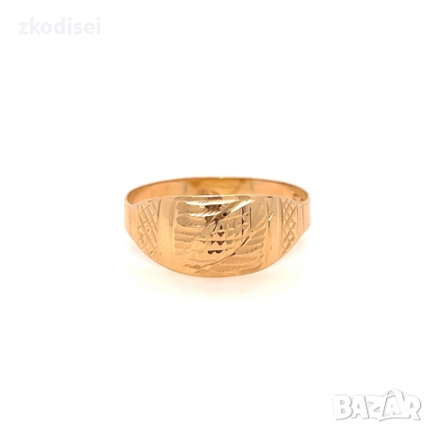 Златен дамски пръстен 1,02гр. размер:57 14кр. проба:585 модел:35637-3