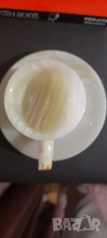 Чаша зелен оникс, снимка 4 - Чаши - 52101497