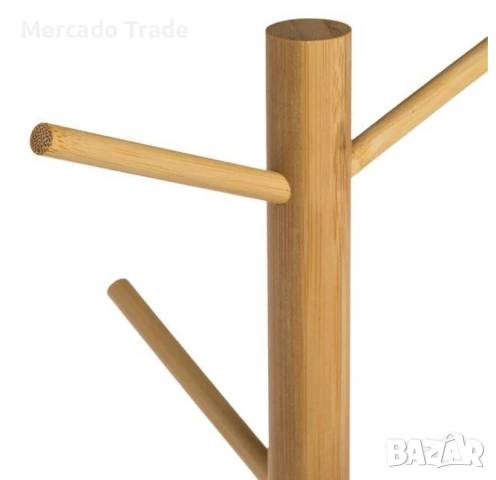 Поставка за чаши Mercado Trade, Дърво, Кафяв, снимка 3 - Органайзери - 51351268