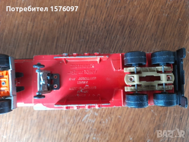 Камион Matchbox Super Kings K-16 Ford и TEXACO цистерна 1:64, без липси., снимка 7 - Коли, камиони, мотори, писти - 53405485