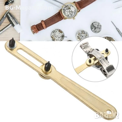 Професионален часовникарски инструмент отварачка за часовници капаци до 50мм за часовникари ремонт, снимка 6 - Други инструменти - 50987578