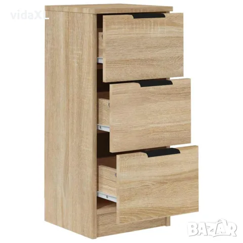 vidaXL Сайдборд, дъб сонома, 30x30x70 см, инженерно дърво, снимка 5 - Бюфети - 56148028