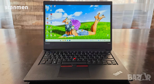 Продавам Гаранционнен Lenovo ThinkPad A495/IPSматFHDсKам/4x2.6ghzThr/ssd256gb+320gb/8gb/Vega8/7чБат , снимка 2 - Лаптопи за игри - 53282696