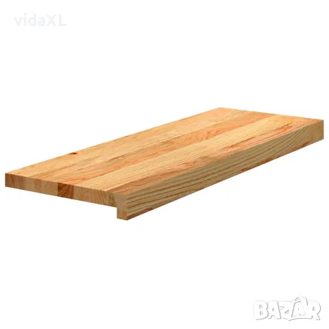 vidaXL Стълбищни стъпала, 12 бр, светлокафяви, 70x25x2 см, дъб масив, снимка 3 - Изтривалки - 56146877