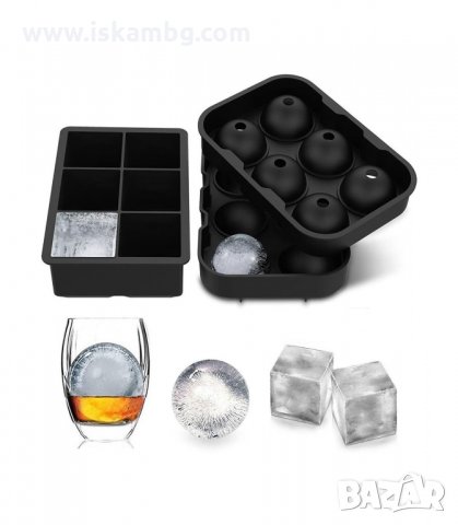 СИЛИКОНОВА ФОРМА ЗА ЛЕДЕНИ КУБЧЕТА ИЛИ ТОПКИ - код  3136