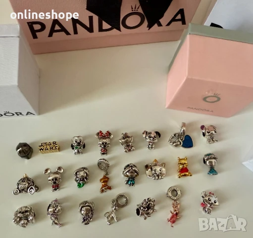 S925 Сребърни талисмани Pandora ALE - Disney , Mickey , Ариел и други, снимка 8 - Бижутерийни комплекти - 50666451