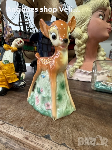 Колекционерска порцеланова лампа Бамби на GOEBEL №7619 , снимка 2 - Антикварни и старинни предмети - 52468946