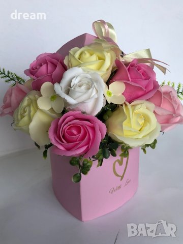 Букет от ароматни сапунени рози, снимка 13 - Подаръци за рожден ден - 39571142
