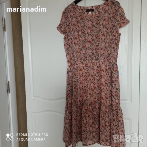Лятна рокля с цветя, снимка 1