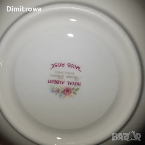 Троен сет ROYAL ALBERT СЕРИЯ MOSS ROSE, снимка 8 - Антикварни и старинни предмети - 47828909