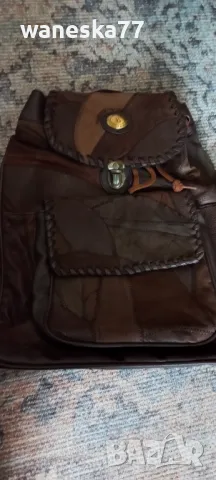 Дамска чанта/раница - естествена кожа , снимка 8 - Раници - 48422406