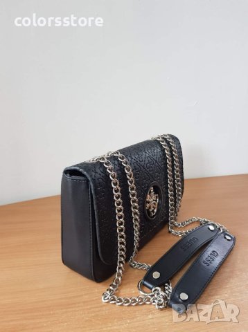Луксозна Черна чанта  Guess  код SG-F19, снимка 4 - Чанти - 41863339