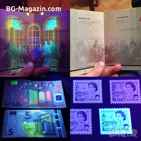 Мощен UV фенер LED ултравиолетова светлина ув фенерче за камък смола кръв урина професионален, снимка 4 - Къмпинг осветление - 51027854