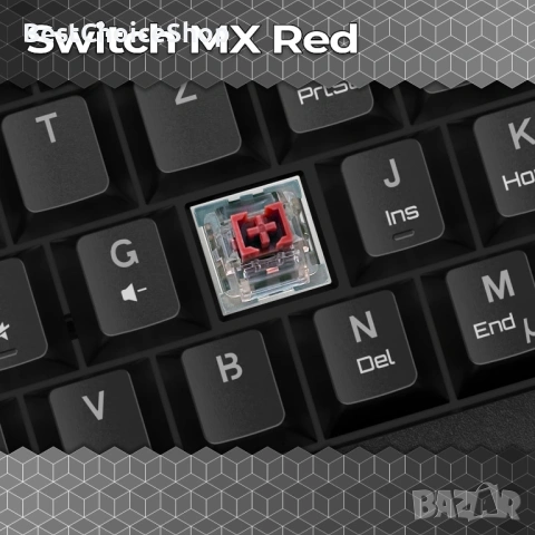 Гейминг безжична клавиатура EMPIRE GAMING K246 TKL 65% Механична – RGB 22 ефекта, снимка 7 - Клавиатури и мишки - 53427024