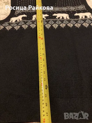 Мъжки Коледен елек, М, снимка 4 - Блузи - 48525049