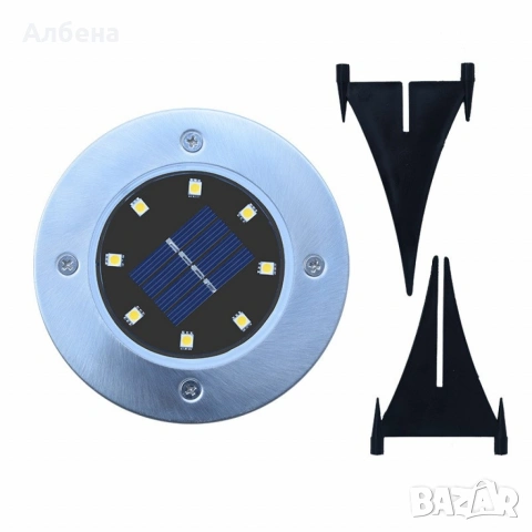 Соларна градинска лампа 8 LED, снимка 2 - Соларни лампи - 53479881