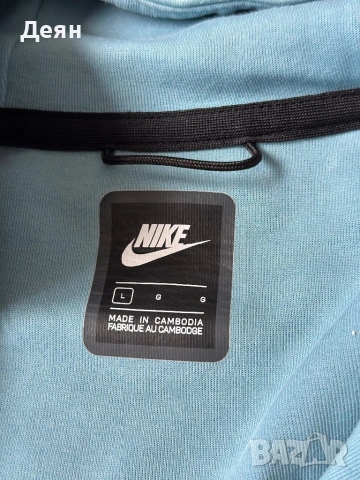 Nike fech fleece tracksuit baby blue светло син, снимка 4 - Спортни дрехи, екипи - 53386309