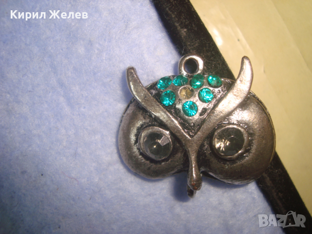 ПОСРЕБРЕН ФИГУРАЛЕН АРТ МОДЕН МЕДАЛЬОН - БУХАЛ с ЦВЕТНИ КРИСТАЛИ 26073, снимка 5 - Колиета, медальони, синджири - 36284462