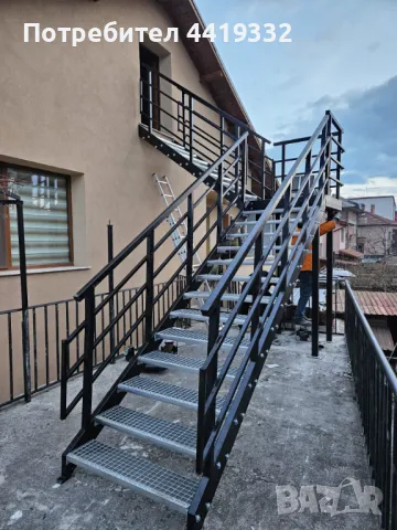 Метална стълба за втори етаж на къща, снимка 4 - Ремонти на къщи - 49558386