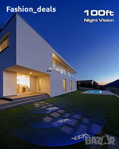 Нови 2бр. камери за сигурност/Нощно виждане видеонаблюдение сигурност, снимка 6 - Други - 41546962