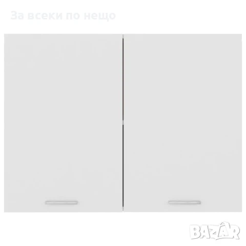 Висящ Шкаф, Бял, 80x31x60 См, ПДЧ Код P807, снимка 9 - Шкафове - 50829128