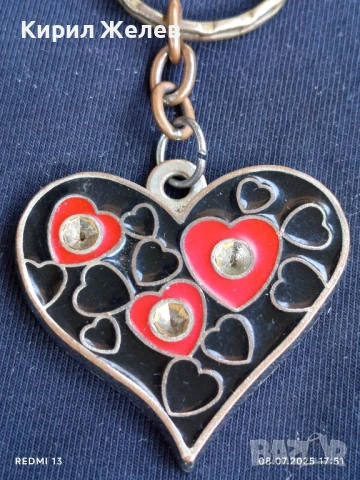 Красив ключодържател СЪРЦЕ ❤️ подходящ аксесоар за раници 27253, снимка 2 - Други - 50953247