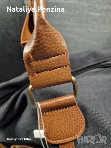 Голяма тежка платнена чанта с цип, снимка 7 - Чанти - 48880486