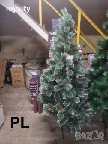 Коледни елхи с бели връхчета – различни размери, снимка 4 - Декорация за дома - 52238364