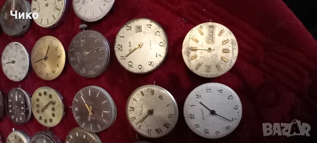 40бр стари механизми от мъжки руски часовници , снимка 4 - Антикварни и старинни предмети - 53784119