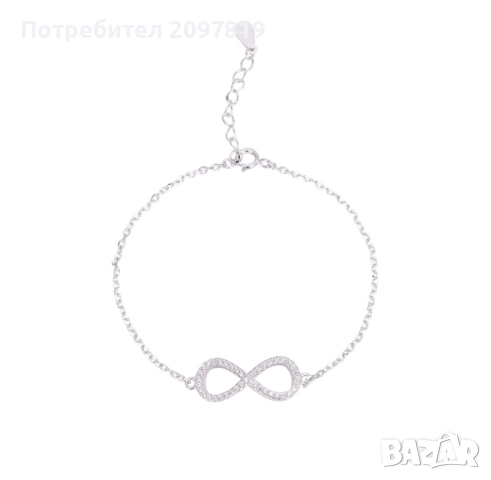 Сребърна гривна, снимка 3 - Гривни - 44836908