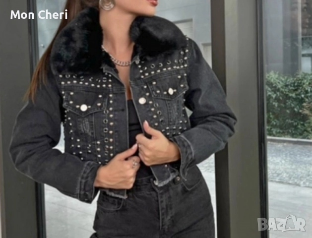 Дънково Яке С Пух