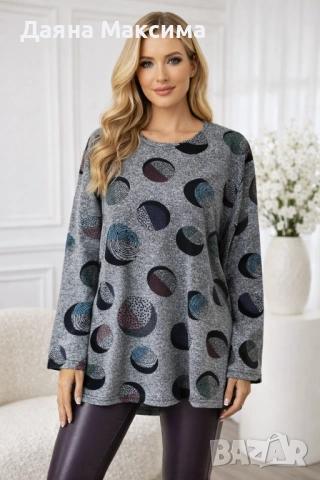 5,50 € (10,76 лв) намаление 💥2/3ХЛ плетиво , снимка 3 - Блузи с дълъг ръкав и пуловери - 53061968