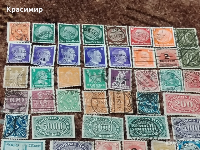 Винтидж ПОЩЕНСКИ марки Империя Германия , снимка 6 - Филателия - 52948019