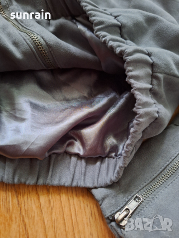 късо велурено палтенце яке , снимка 3 - Якета - 44569588