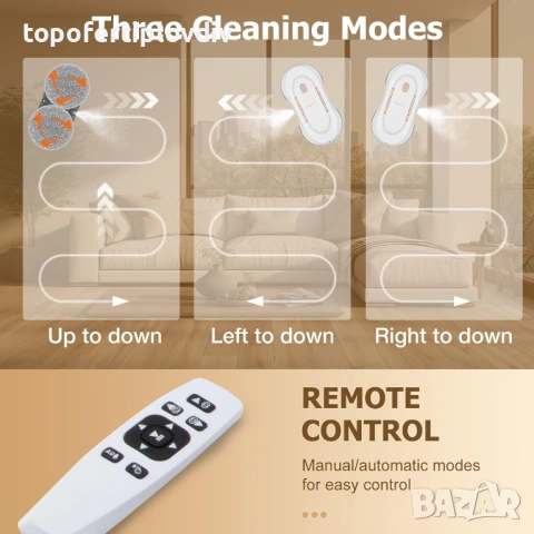 Робот за прозорци CHOVERY window cleaning robot,Гаранция, снимка 5 - Прахосмукачки - 53721554