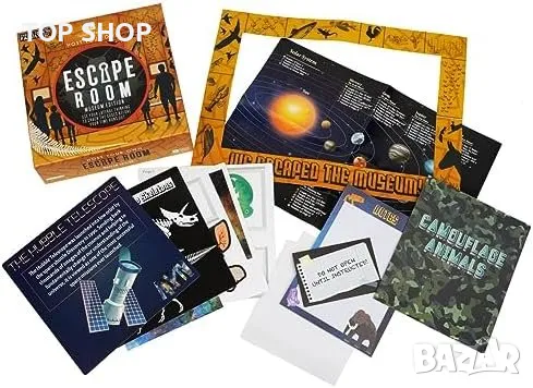 Нова настолна игра деца Talking Tables Тематична ескейп стая загадки, снимка 3 - Игри и пъзели - 49335232