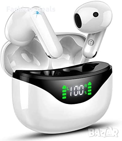 Нови Безжични слушалки Спортни с кутия за зареждане Earbuds за музика