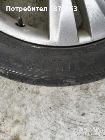 Джанти + гуми от пежо 5008 - заводски джанти 17" Peugeot, снимка 3 - Гуми и джанти - 53704425