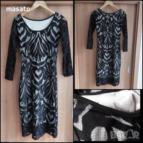 черна рокля - дантела, снимка 2 - Рокли - 41669326