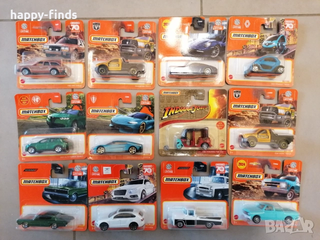 Matchbox `18 Bentley Bentayga, 1966 Dodge Charger, Ram Work Truck, 2021 Koenigsegg Gemera, 2023 Alfa