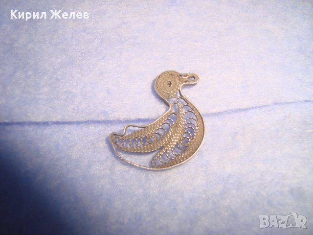 19век СРЕБЪРНО ПАТЕ ФИЛИГРАННО СРЕБРО ВИСОКА ПРОБА РЪЧНА МАЙСТОРСКА ИЗРАБОТКА НАКИТ ВИСУЛКА 25920, снимка 5 - Антикварни и старинни предмети - 35927454