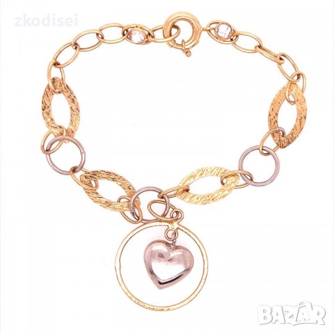 Златна дамска гривна 8,22гр. 19см. 14кр. проба:585 модел:12197-3, снимка 1