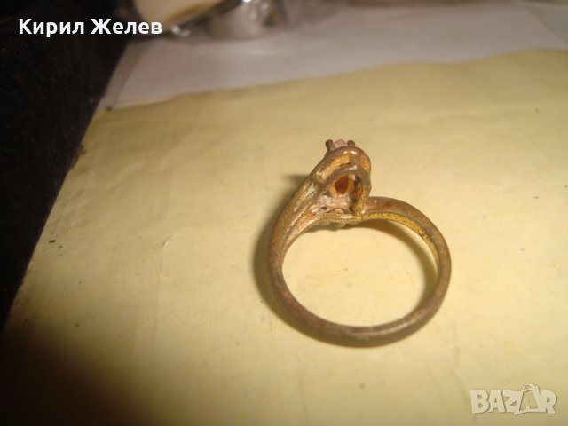 СТАР ВЪЗРОЖДЕНСКИ БРОНЗОВ ПРЪСТЕН ЕТНО - НАКИТ СТАРИННО БИЖУ 24851, снимка 6 - Антикварни и старинни предмети - 34422072