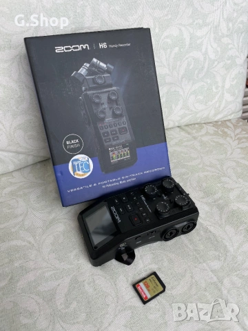 Zoom H6 Handy recorder джобен рекордер микрофон за записи, снимка 2 - Микрофони - 53707933