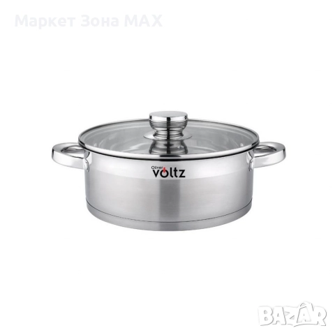 Тенджера Voltz Плитка, Индукция, Неръждаема стомана, снимка 4 - Съдове за готвене - 52934107