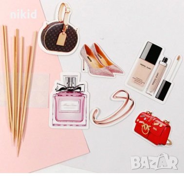 обувки парфюм чанти фдт мода топери топер клечки картон украса торта , снимка 2 - Други - 33855395