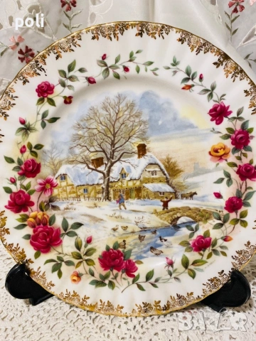 порцеланова чиния за стена , снимка 2 - Декорация за дома - 53207168