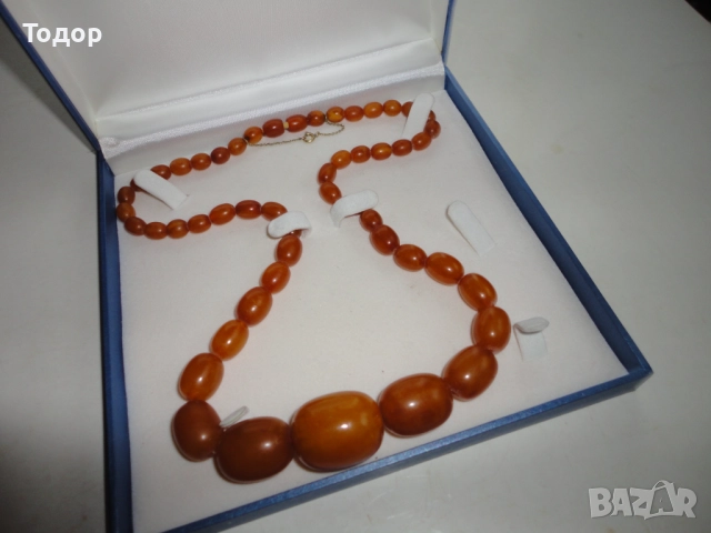 Луксозно  колие от балтийски кехлибар 6, снимка 9 - Колиета, медальони, синджири - 52839137