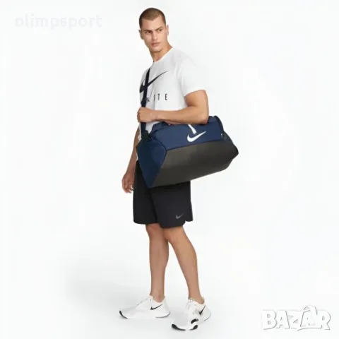 Спортен сак NIKE academy team, Син, 41 л с твърдо дъно от здрава и плътна текстилна материя. , снимка 4 - Сакове - 48004171